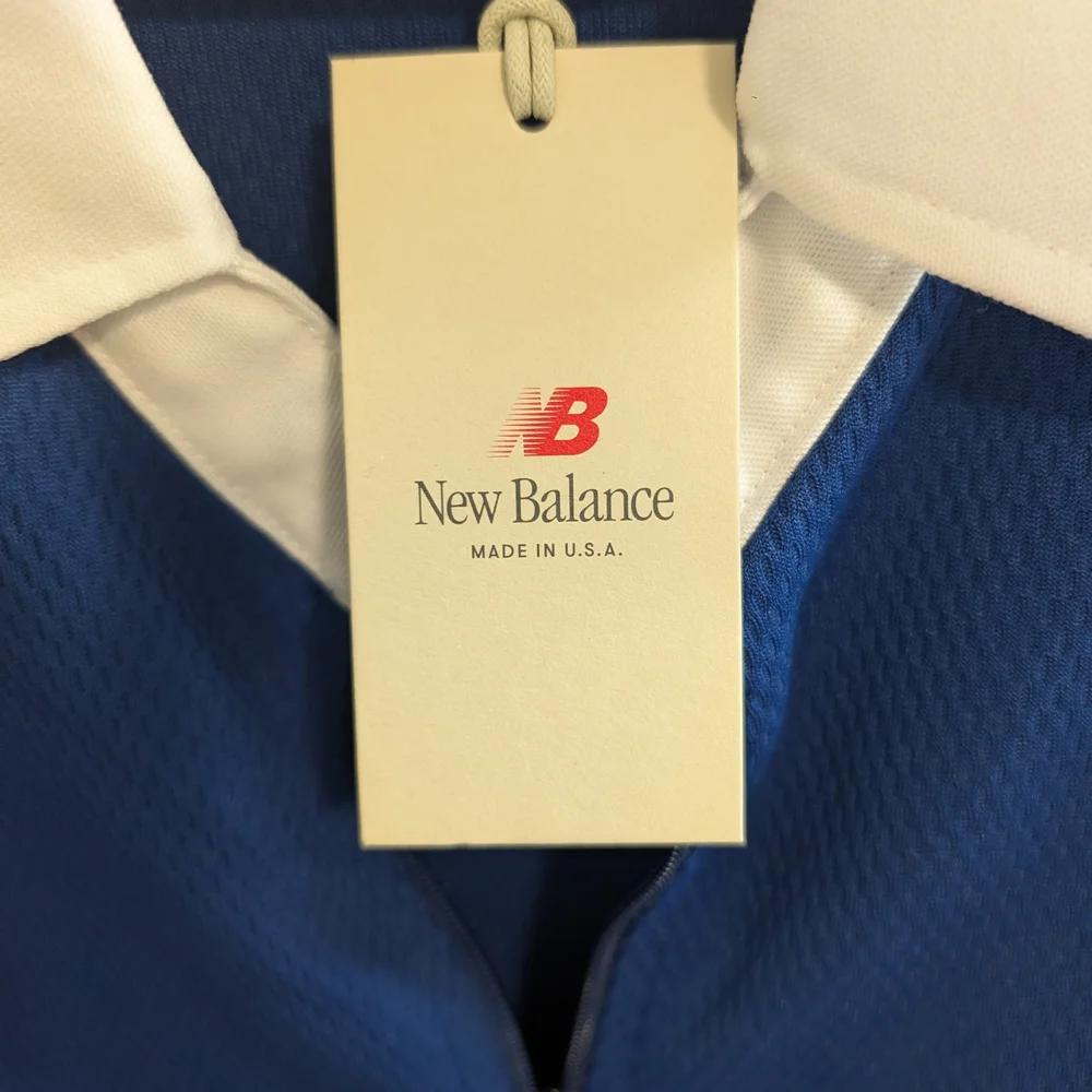 New Balance Blue Polo Shirt - Picture 4 of 9